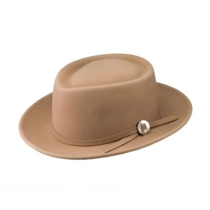 Camel Wool Fedora Hat Classic Timeless Style