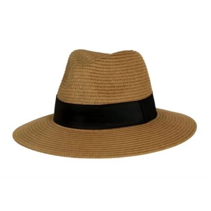 Womens Sunday Fedora Straw Hat Classic